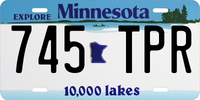 MN license plate 745TPR