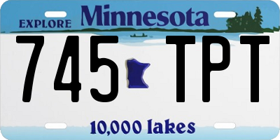 MN license plate 745TPT