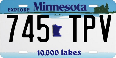 MN license plate 745TPV