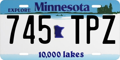 MN license plate 745TPZ