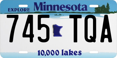 MN license plate 745TQA