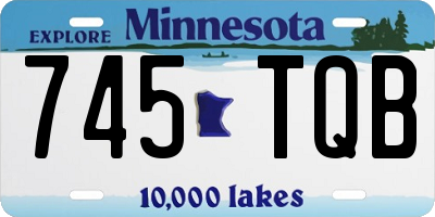 MN license plate 745TQB