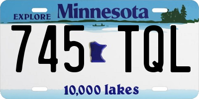 MN license plate 745TQL