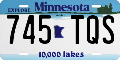 MN license plate 745TQS
