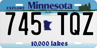 MN license plate 745TQZ