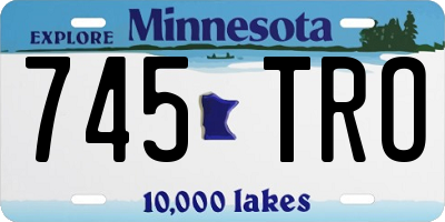 MN license plate 745TRO