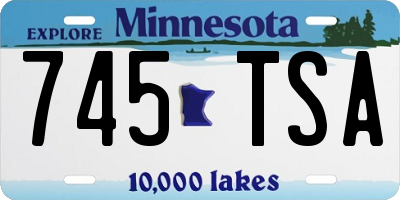 MN license plate 745TSA