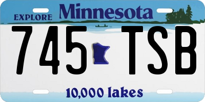 MN license plate 745TSB