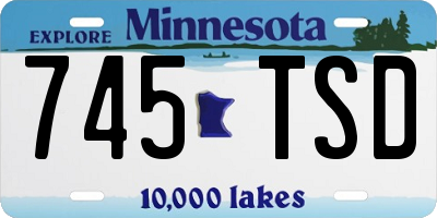 MN license plate 745TSD