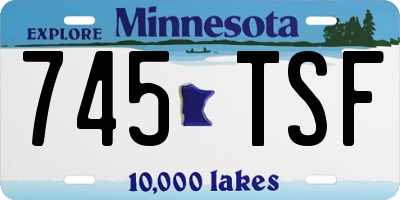 MN license plate 745TSF