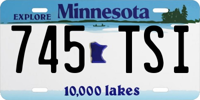 MN license plate 745TSI
