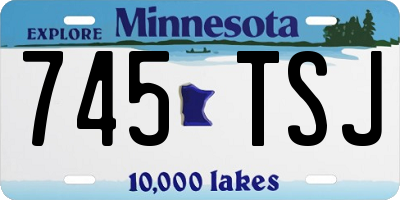 MN license plate 745TSJ