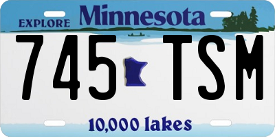 MN license plate 745TSM