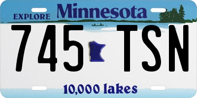 MN license plate 745TSN