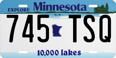 MN license plate 745TSQ