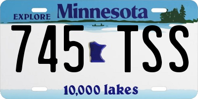 MN license plate 745TSS