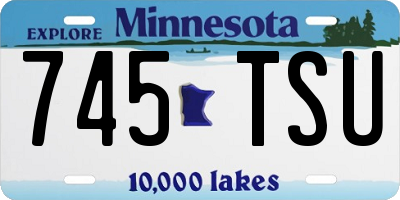 MN license plate 745TSU