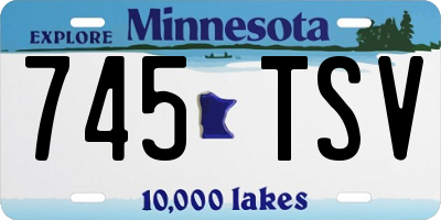 MN license plate 745TSV