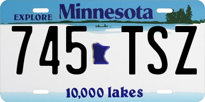 MN license plate 745TSZ