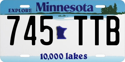 MN license plate 745TTB