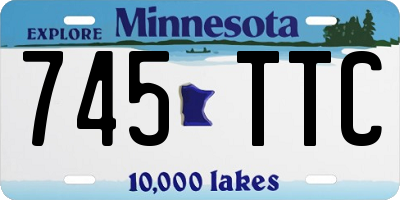 MN license plate 745TTC