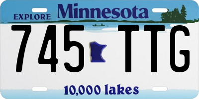 MN license plate 745TTG