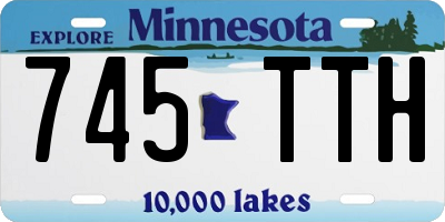 MN license plate 745TTH