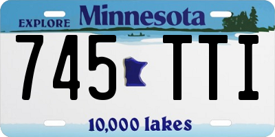 MN license plate 745TTI