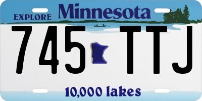 MN license plate 745TTJ