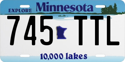 MN license plate 745TTL