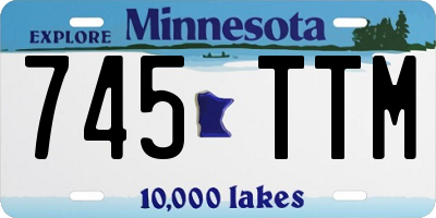 MN license plate 745TTM