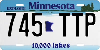 MN license plate 745TTP