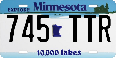 MN license plate 745TTR