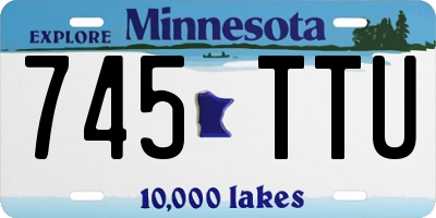 MN license plate 745TTU