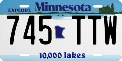 MN license plate 745TTW