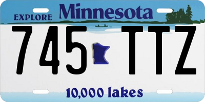 MN license plate 745TTZ