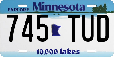 MN license plate 745TUD