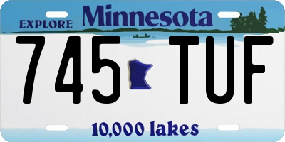 MN license plate 745TUF