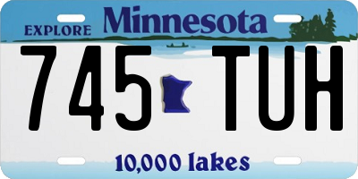 MN license plate 745TUH