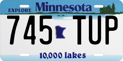 MN license plate 745TUP