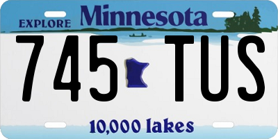 MN license plate 745TUS