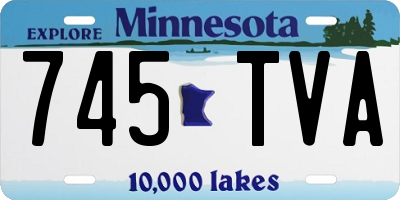 MN license plate 745TVA