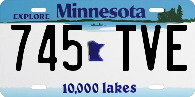 MN license plate 745TVE