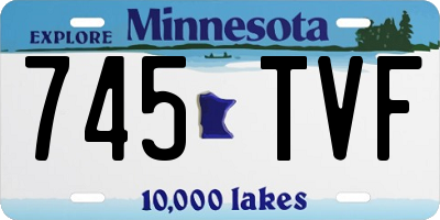 MN license plate 745TVF