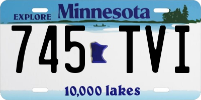 MN license plate 745TVI