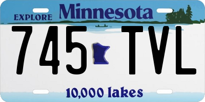 MN license plate 745TVL