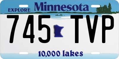 MN license plate 745TVP