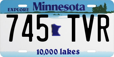 MN license plate 745TVR