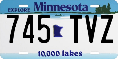 MN license plate 745TVZ