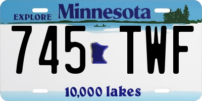 MN license plate 745TWF
